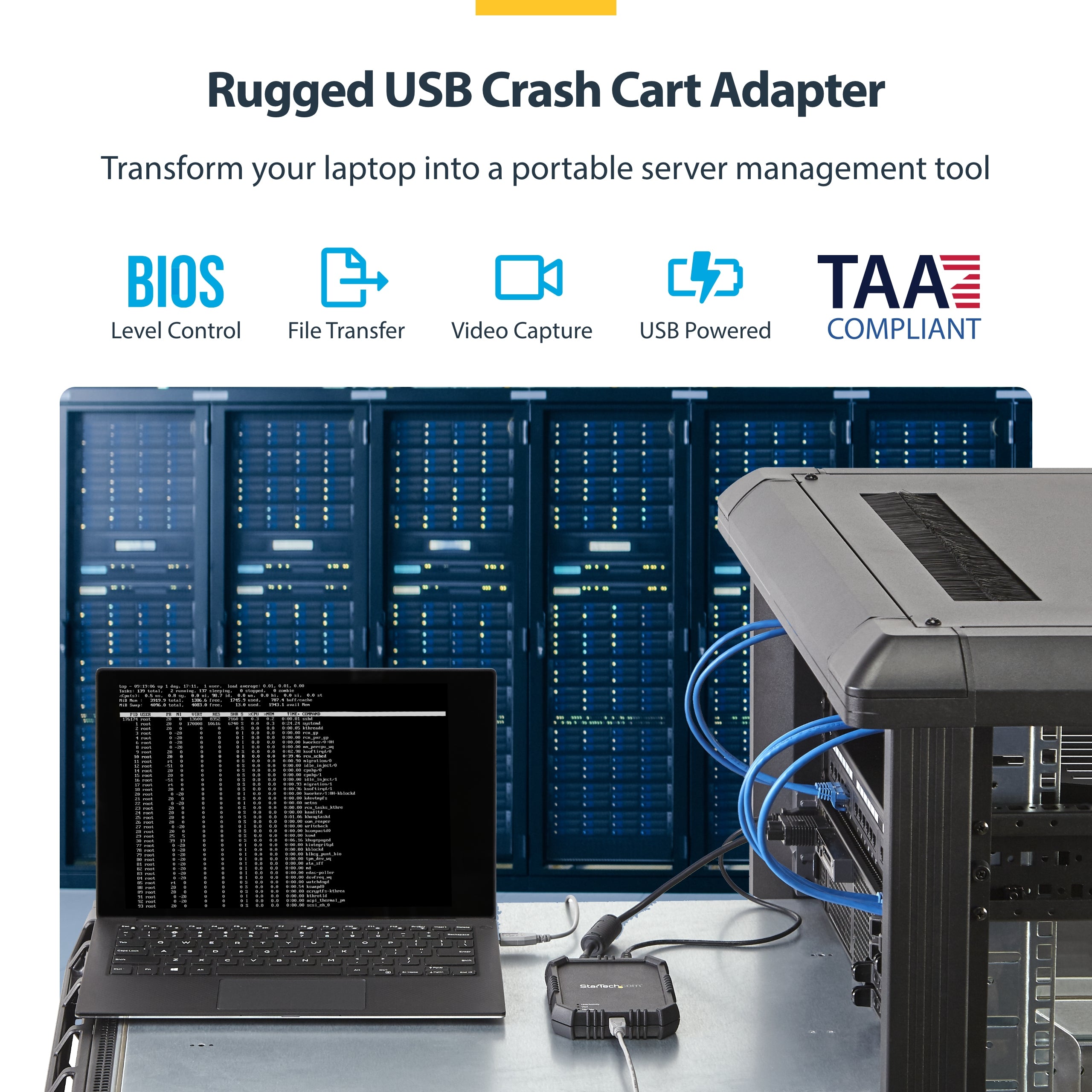 LAPTOP TO SERVER KVM CONSOLE