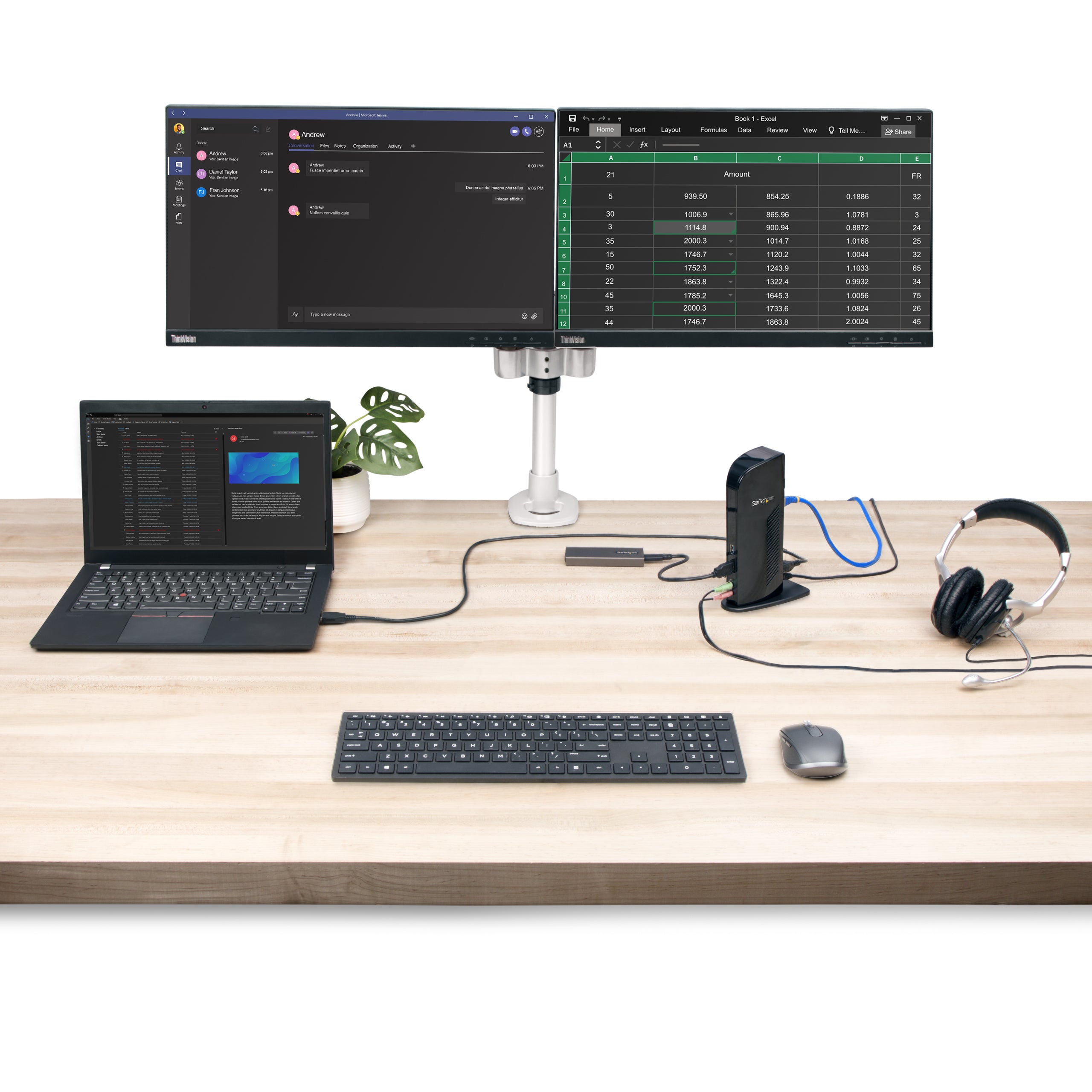 HDMI DVI USB 3.0 Laptop Docking Station