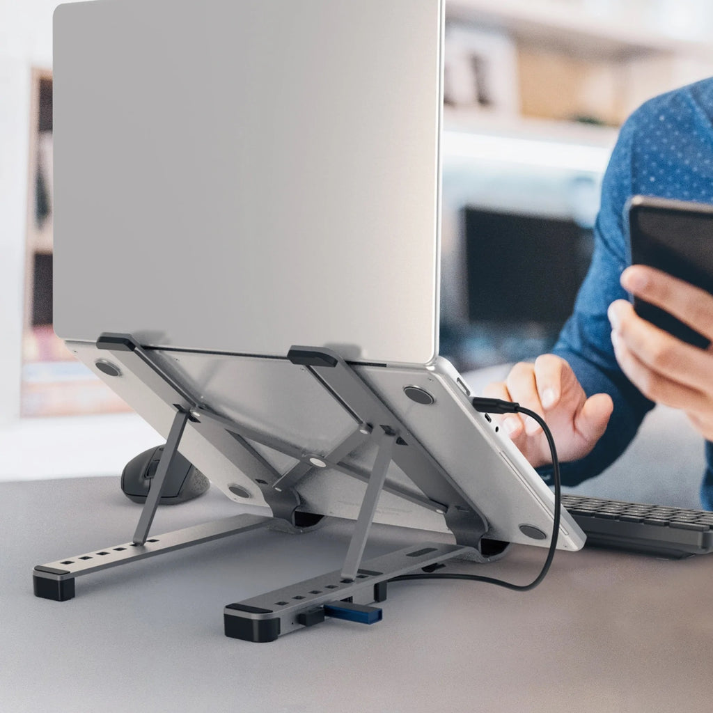 LAPTOP STAND WITH USB 4-PORT HUB
