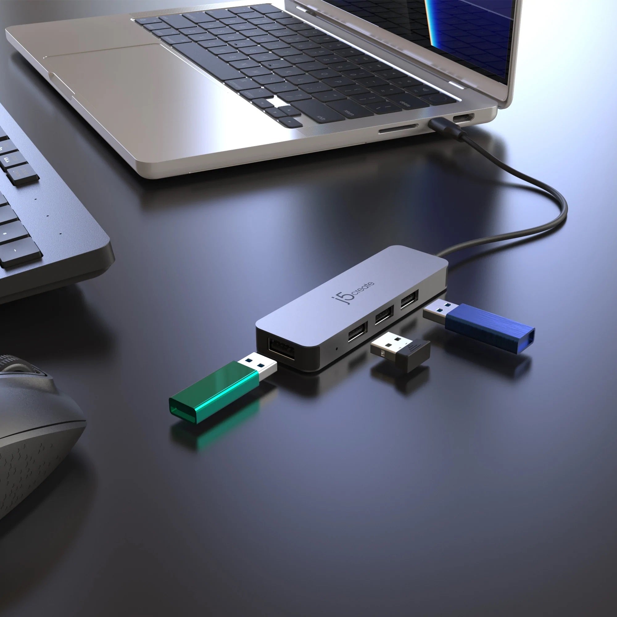 LAPTOP STAND WITH USB 4-PORT HUB