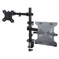 Monitor Arm with Laptop Tray Adjustable