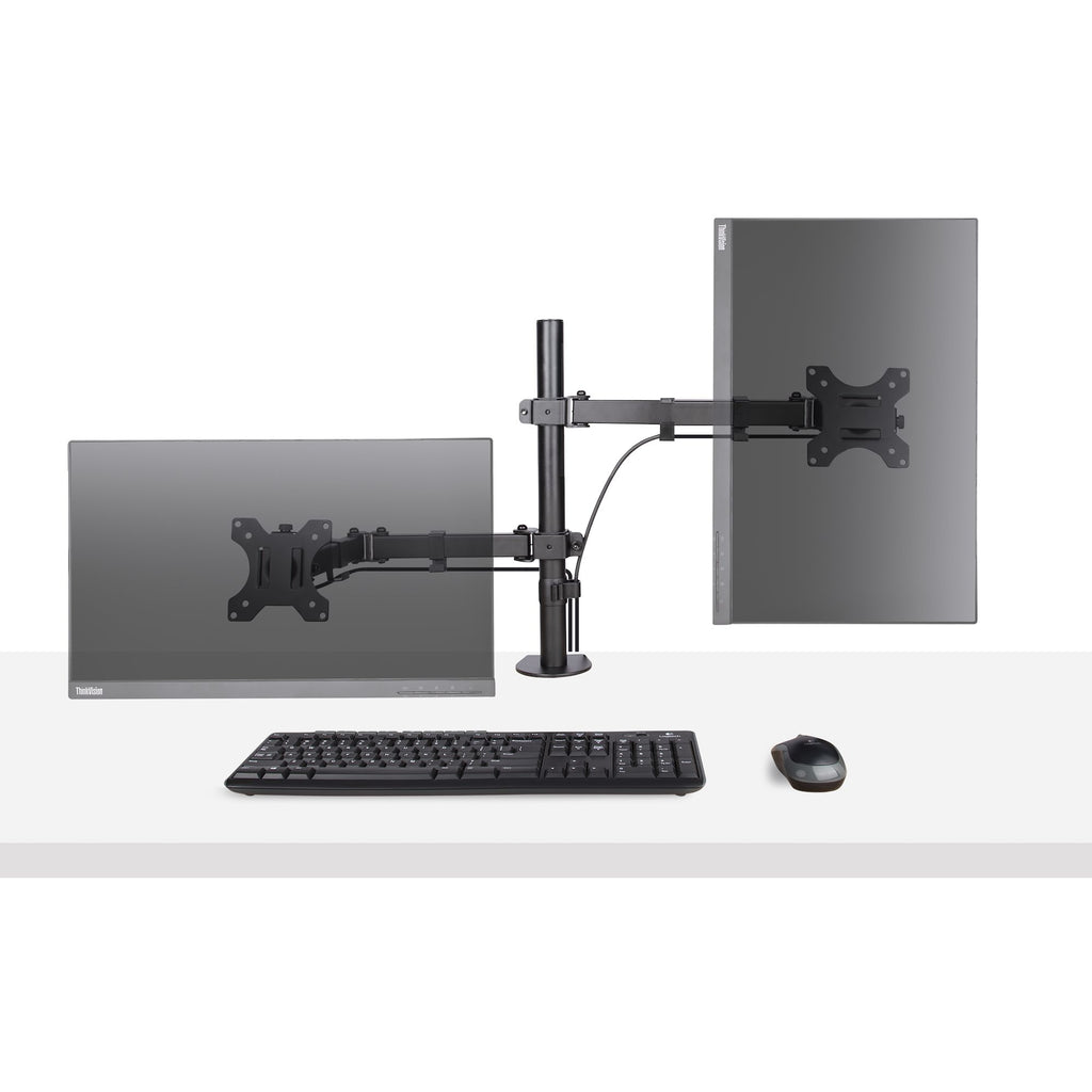 Monitor Arm with Laptop Tray Adjustable