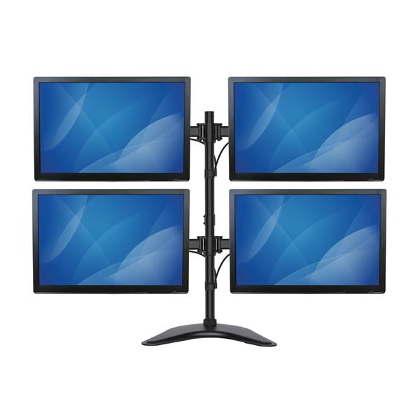 Quad Monitor Stand - Heavy Duty Steel