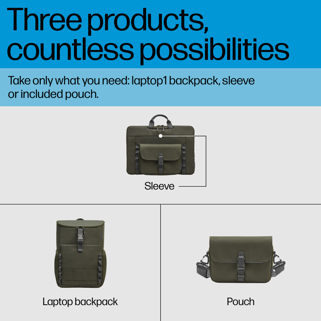 HP 15.6 MODULAR LAPTOP BACKPACK