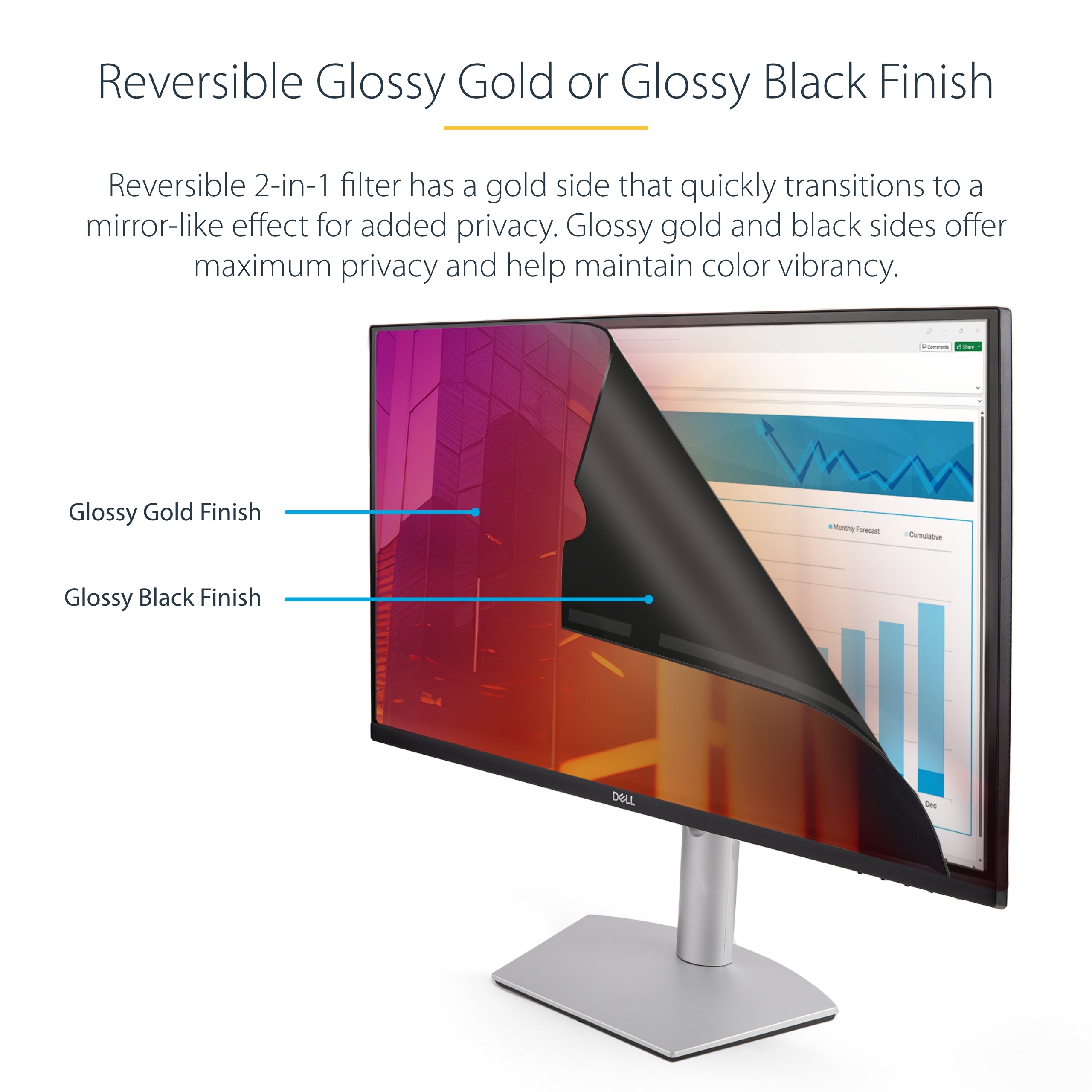 27in GOLD MONITOR PRIVACY SCREEN/FILTER