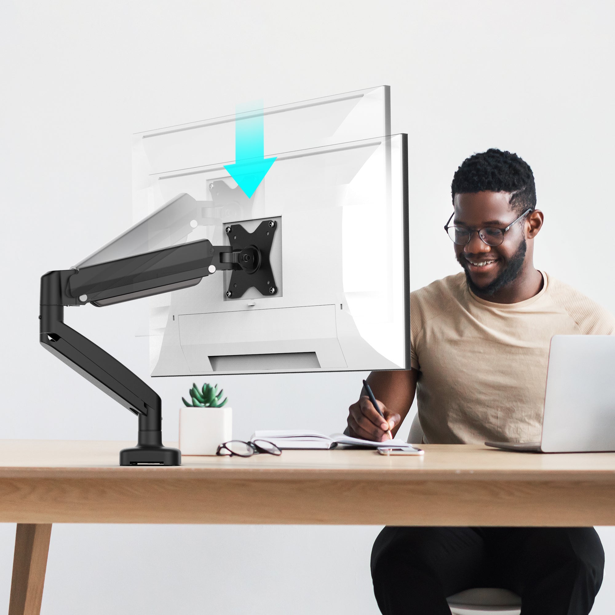 J5 ERGONOMIC MONITOR MOUNT <32in <10KG