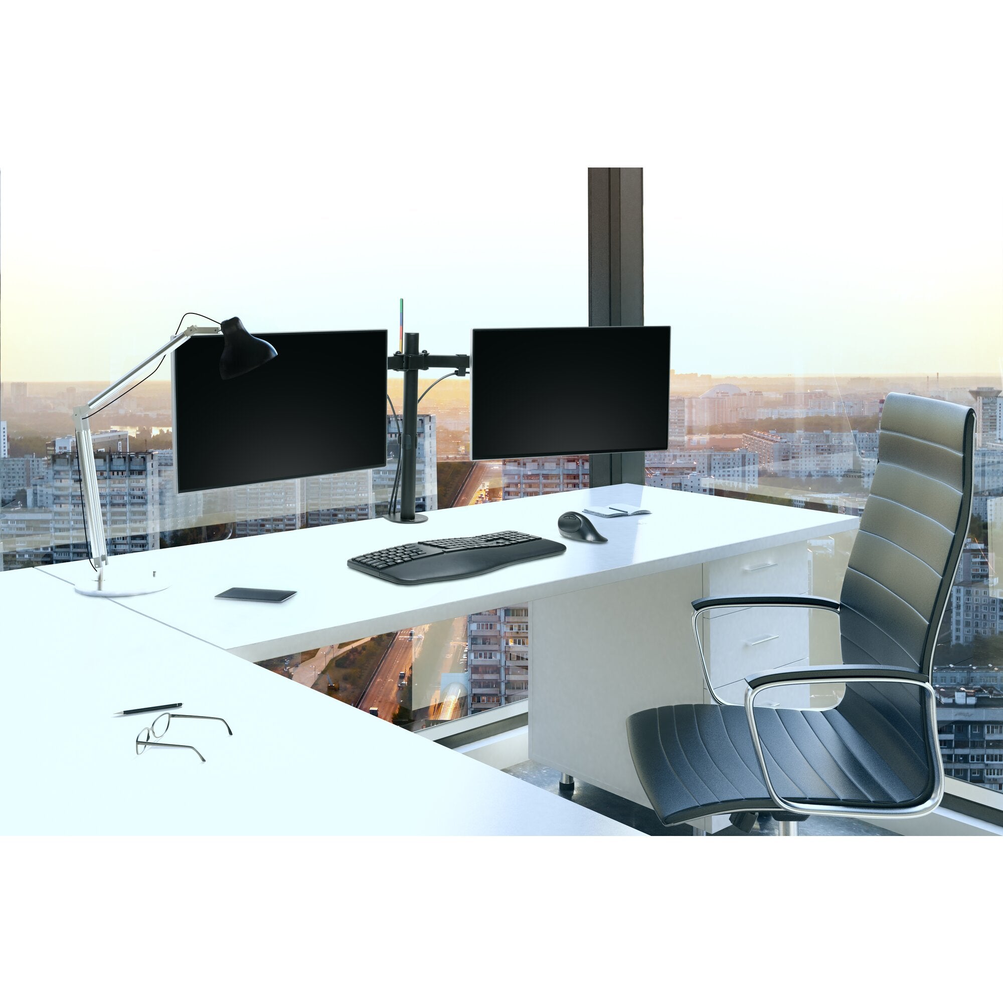 SmartFit Ergo Dual Extended Monitor Arm