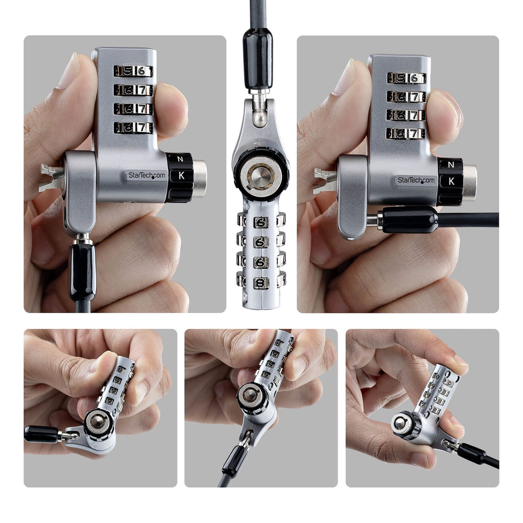 10-Pack 3-in-1 Dual-Access Laptop Lock