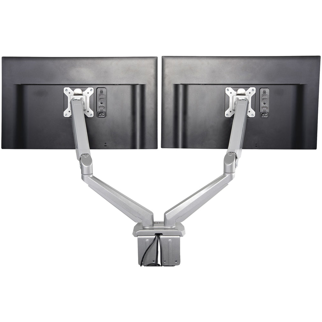 Desk Mount Dual Monitor Arm w/ USB/Audio