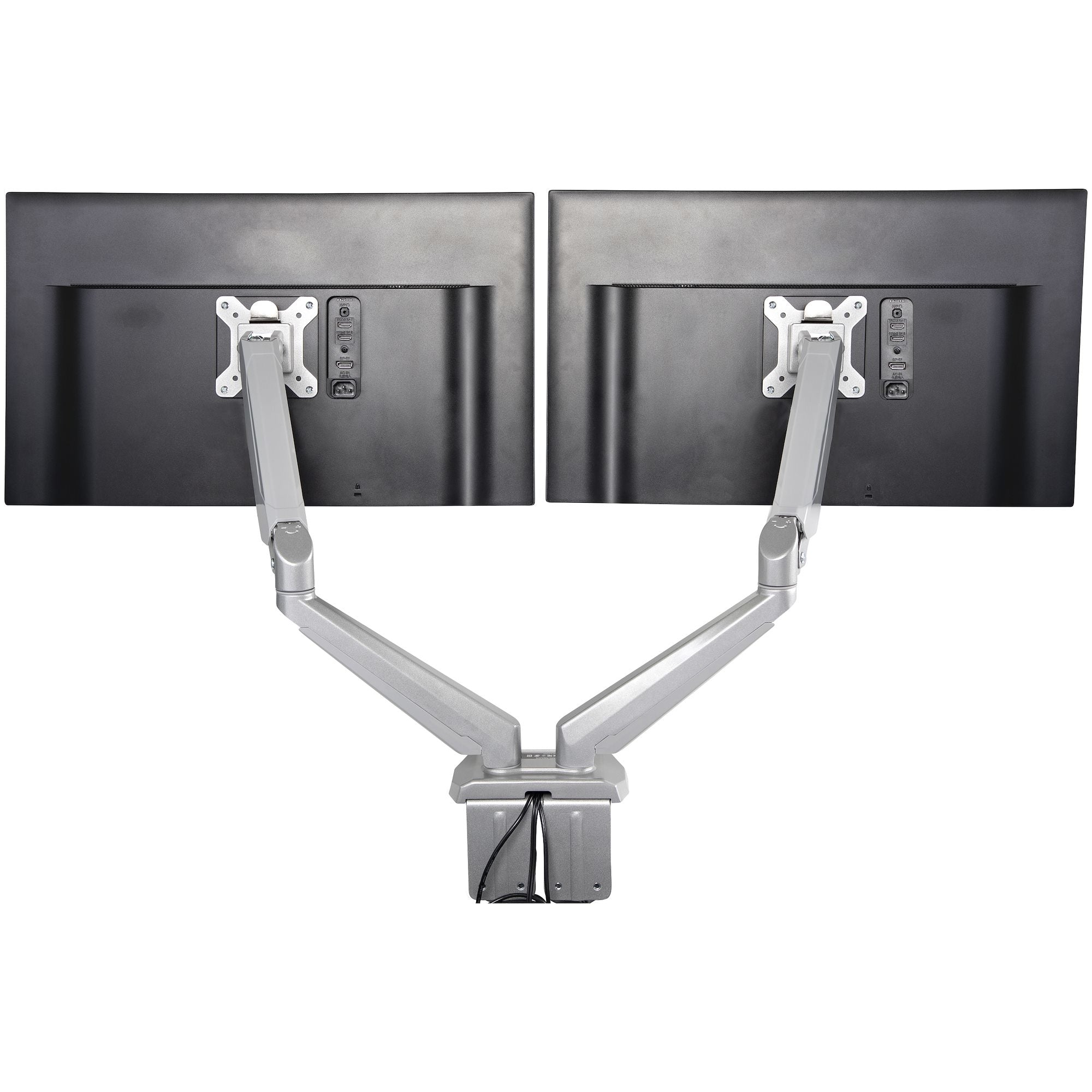 Desk Mount Dual Monitor Arm w/ USB/Audio