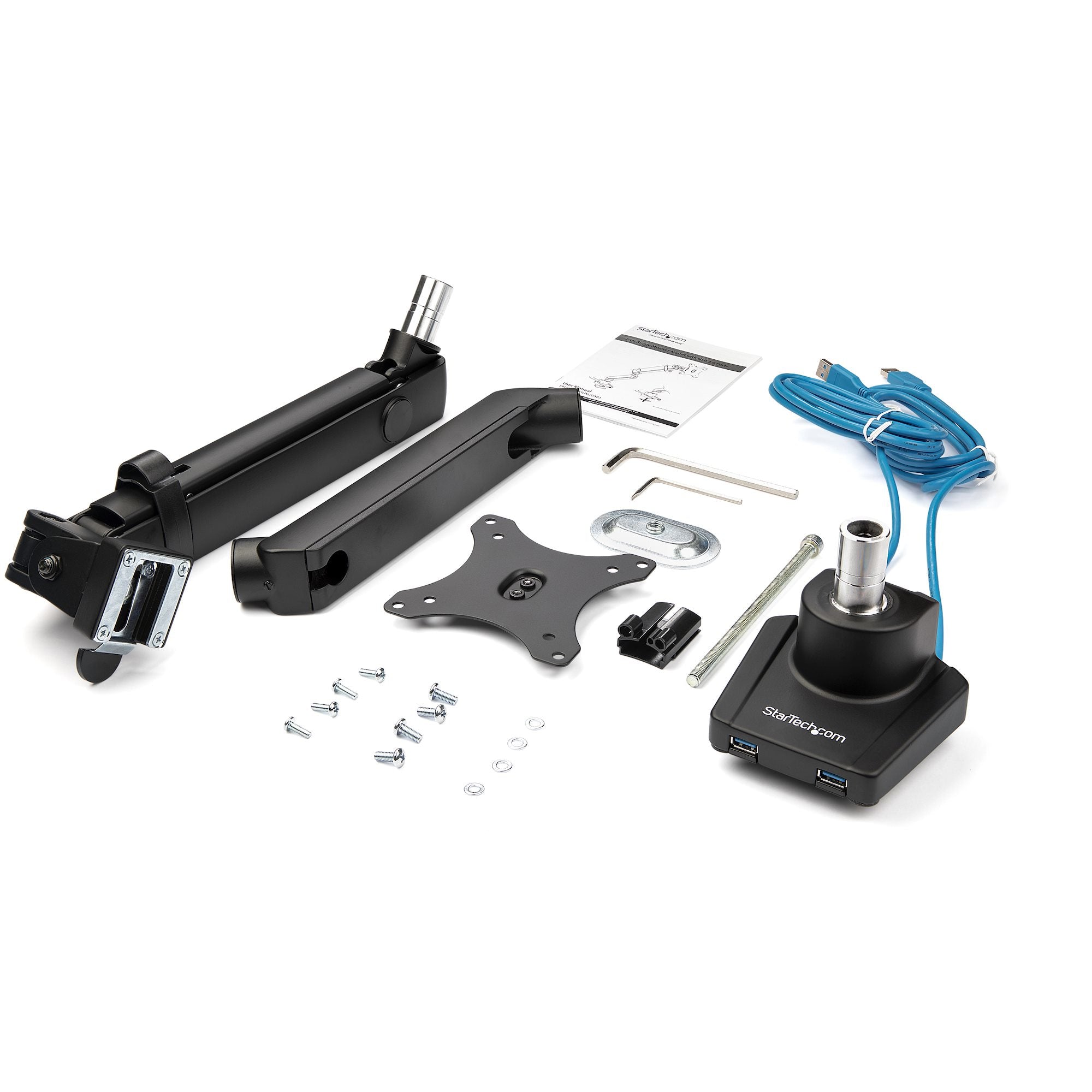 Desk Mount Monitor Arm w USB - 8kg LCD