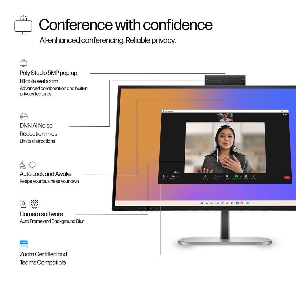 S5 Pro 27IN QHD 527pm USB-C Conf Monitor