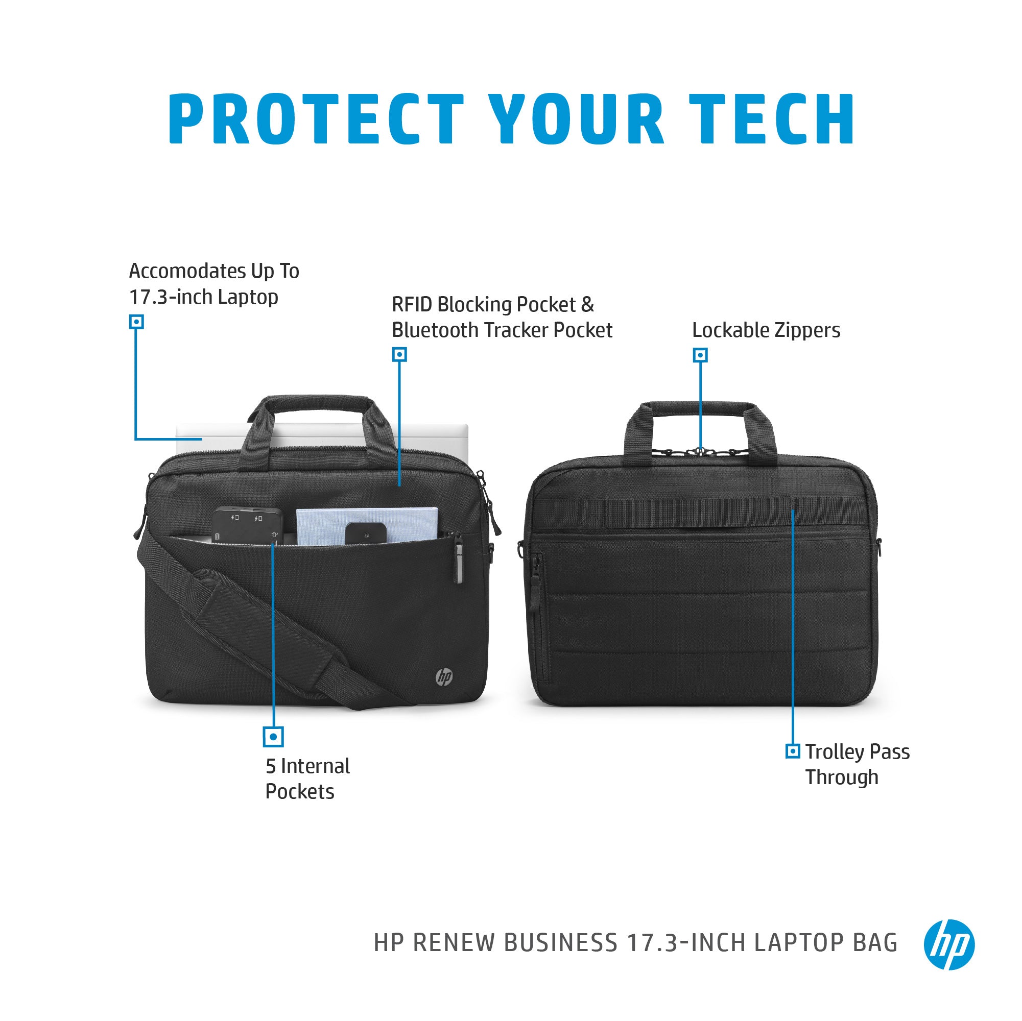 HP Rnw Business 17.3 Laptop Bag