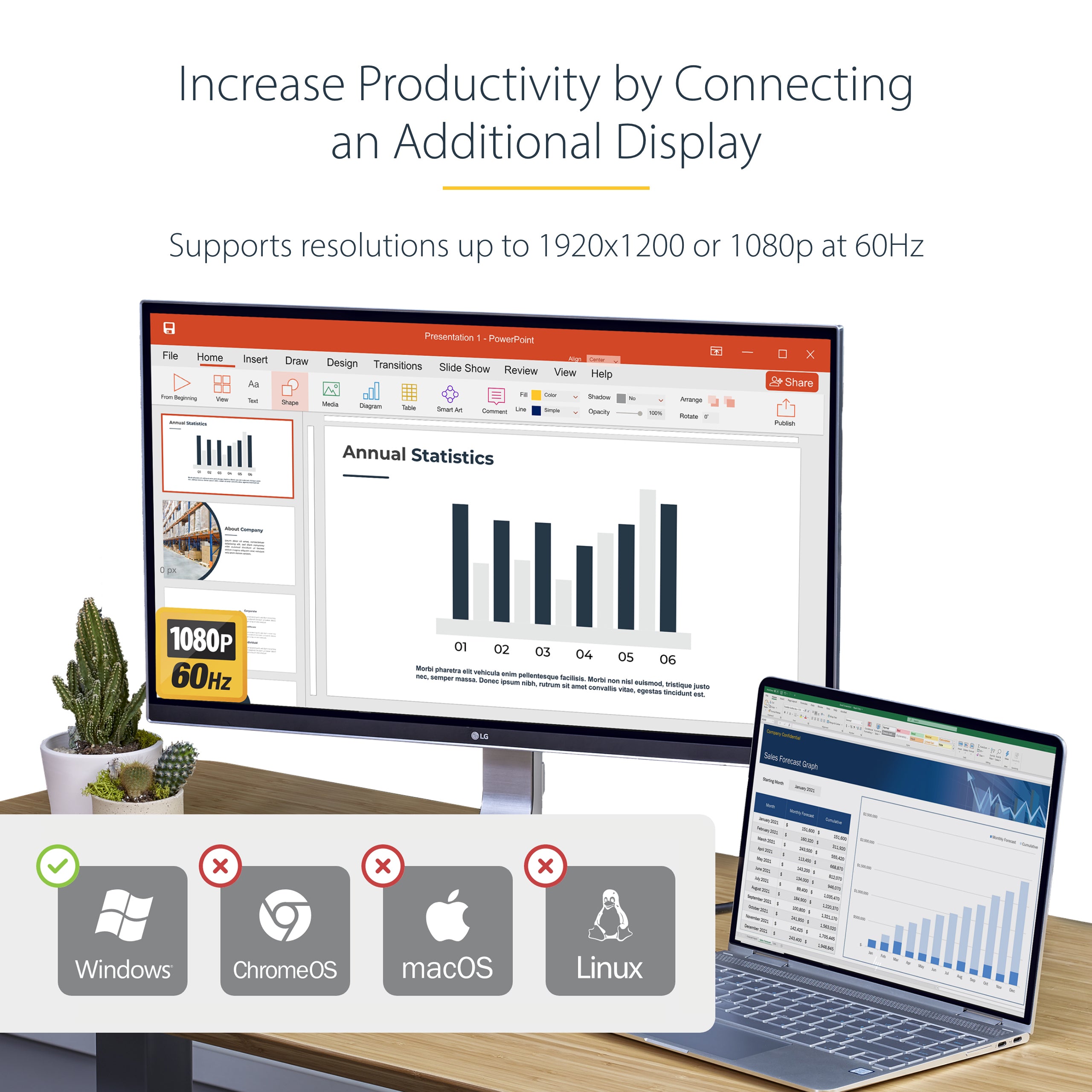 USB 3.0 to HDMI Multi Monitor Adapter