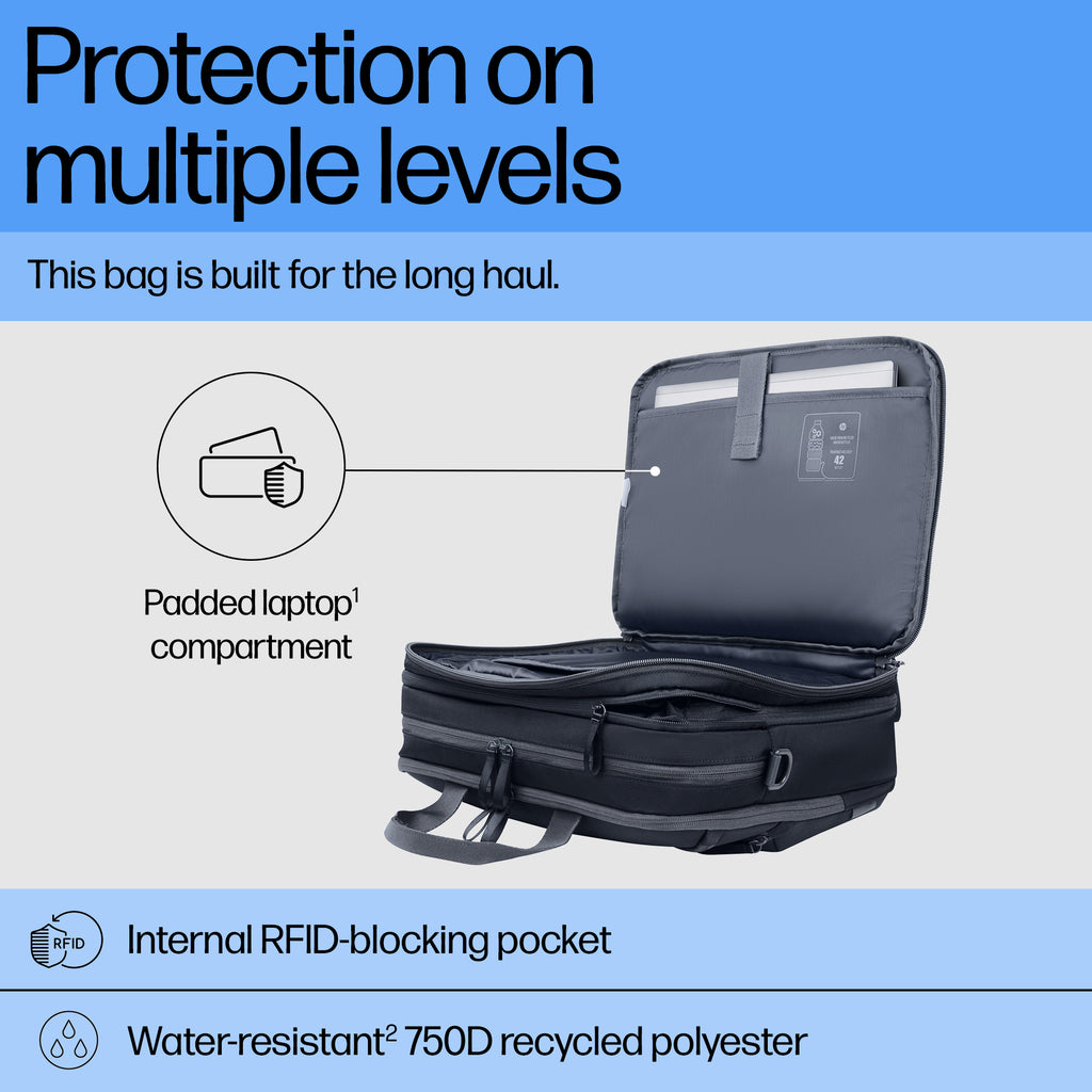 HP Travel Plus 22L 16 Laptop Bag