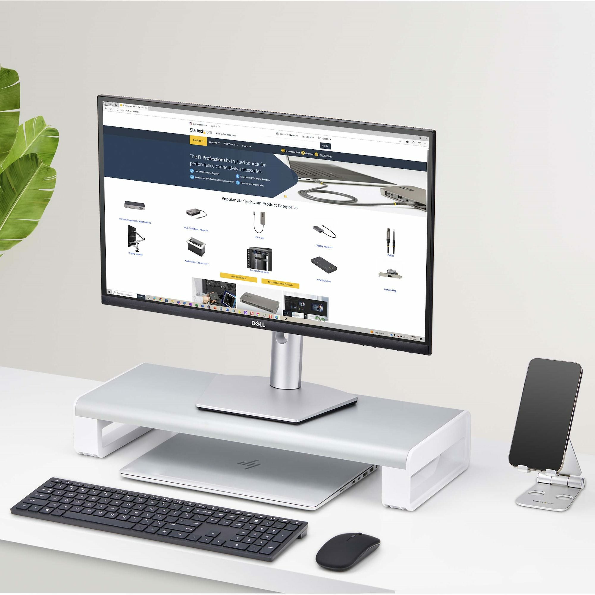 ERGONOMIC MONITOR RISER STAND 33LB MAX