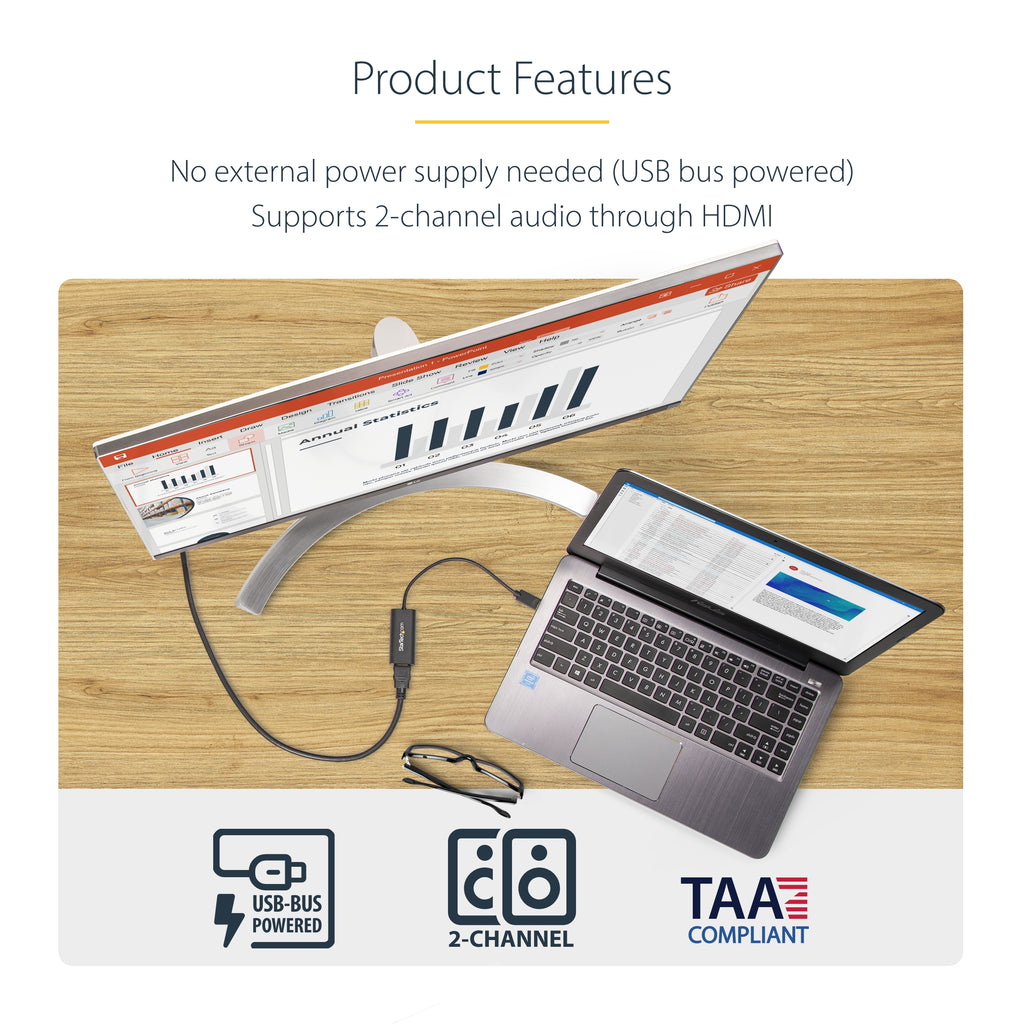 USB 3.0 to HDMI Multi Monitor Adapter
