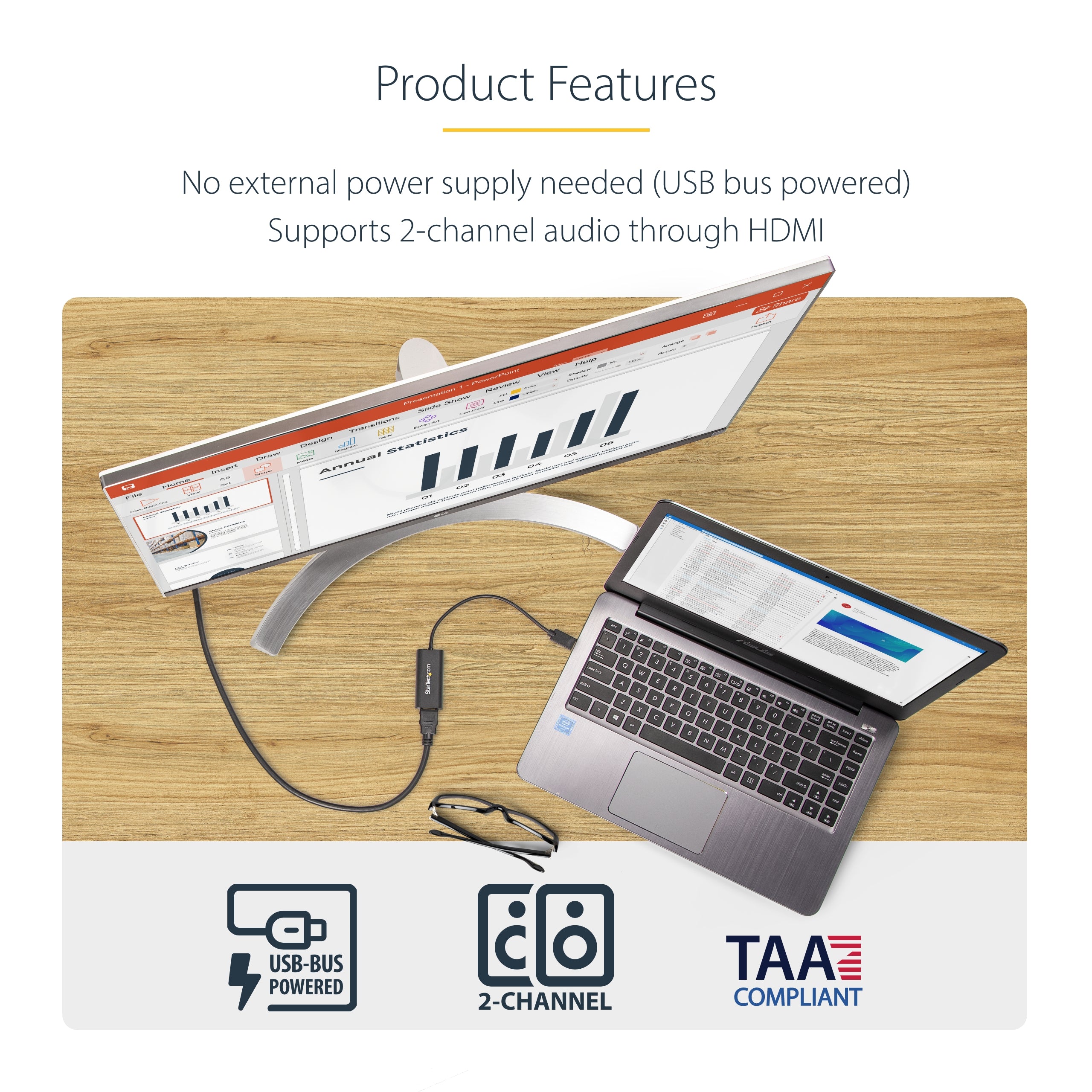 USB 3.0 to HDMI Multi Monitor Adapter