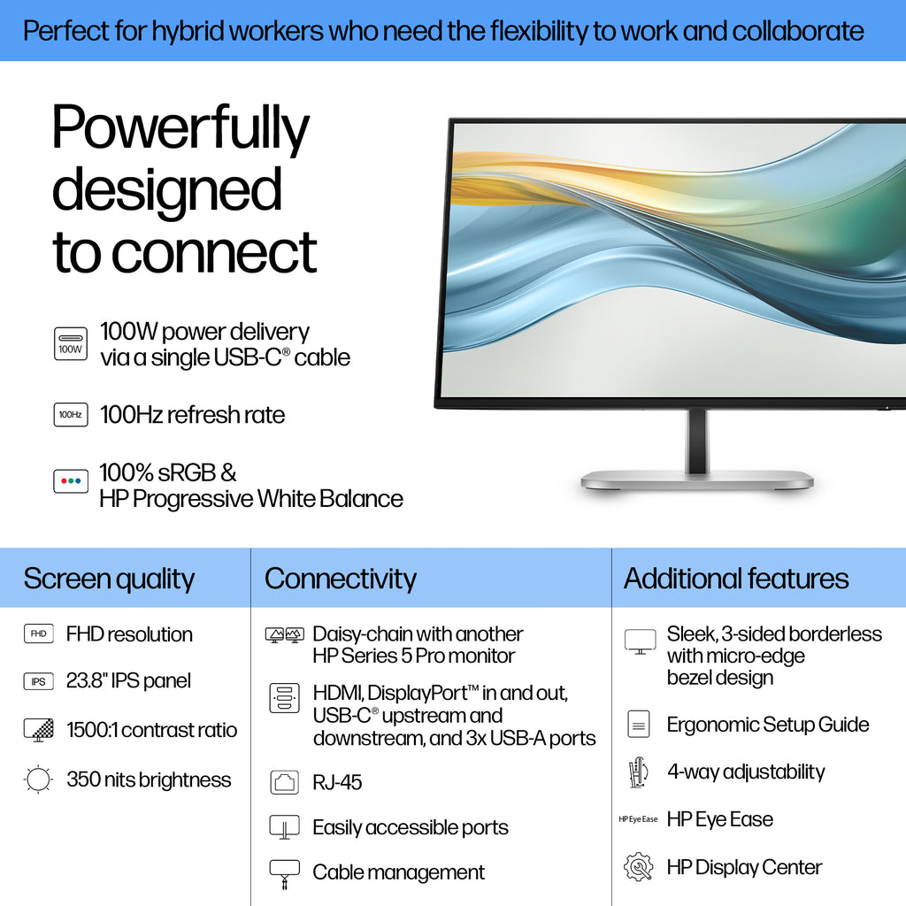 S5 Pro 23.8IN FHD 524pu USB-C Monitor