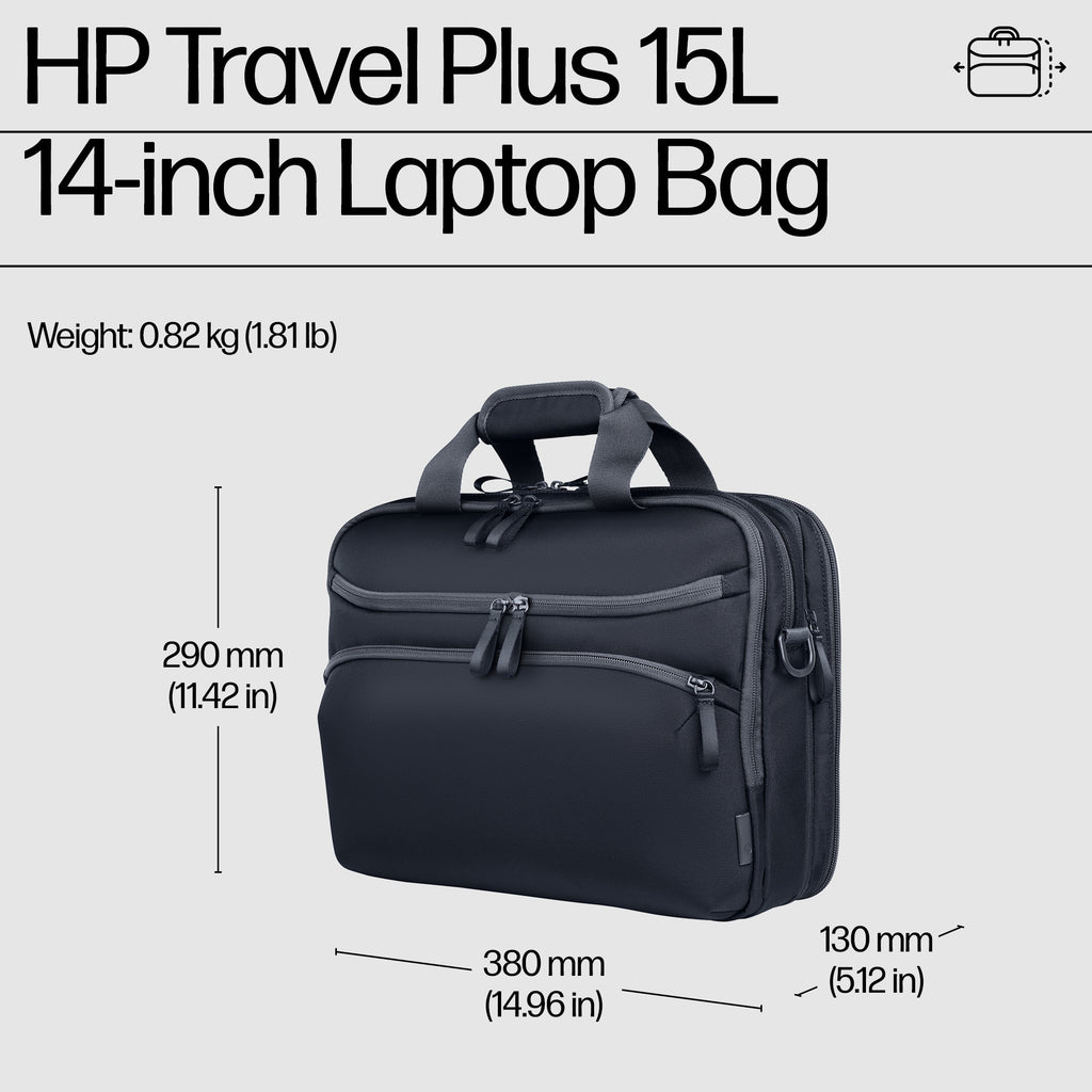HP Travel Plus 15L 14 Laptop Bag