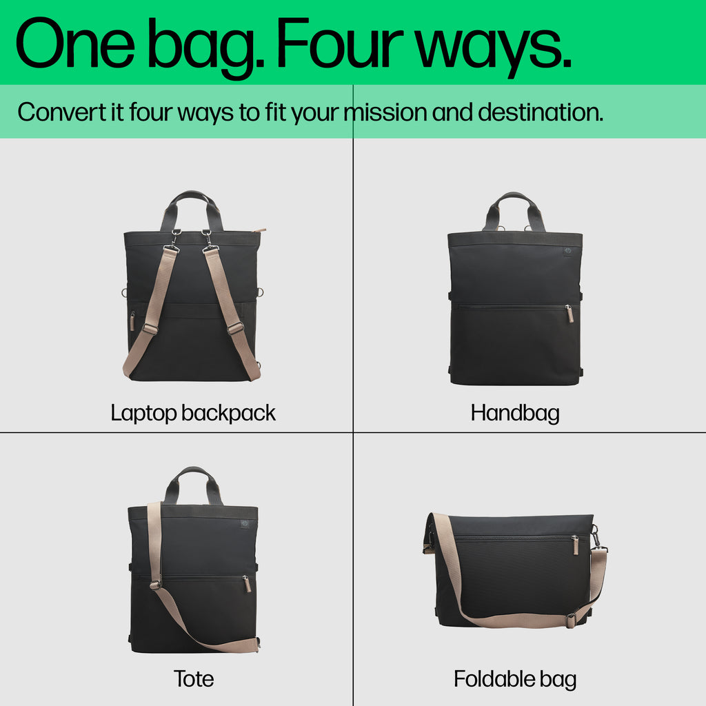 14INCH CONVERTIBLE LAPTOP BACKPACK TOTE