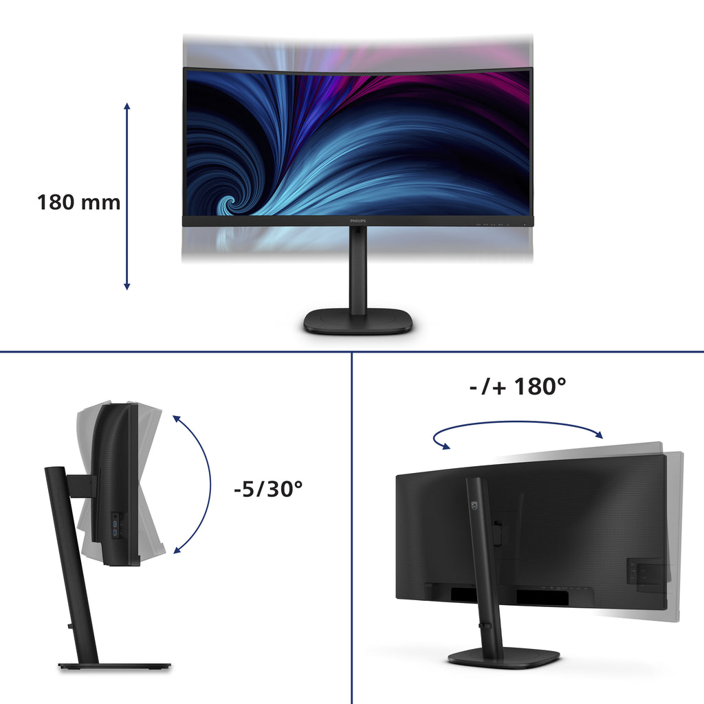PHILIPS 34in B LINE USBC DOCK MONITOR